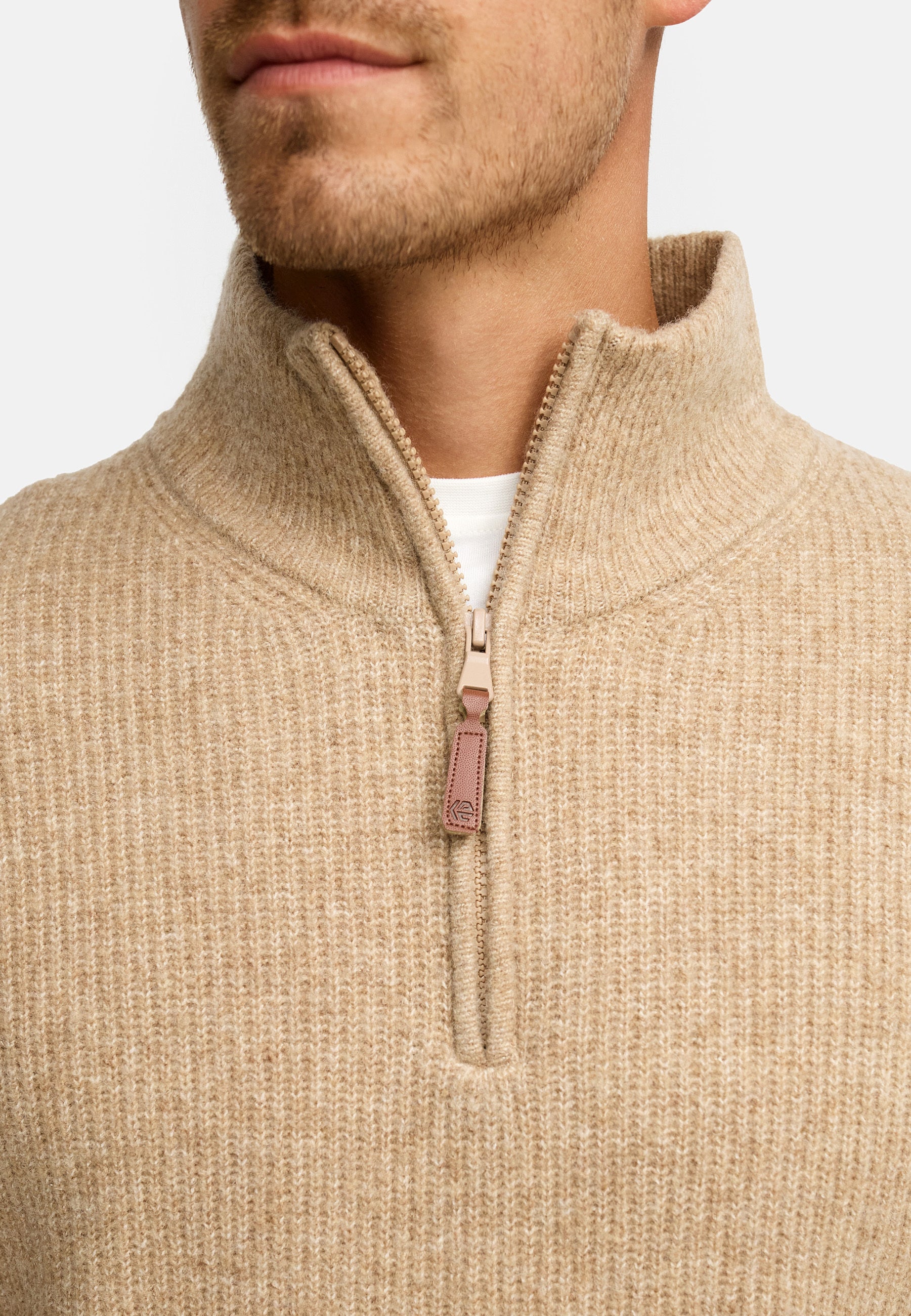 Strickpullover INPeace Half Zip Produktbild