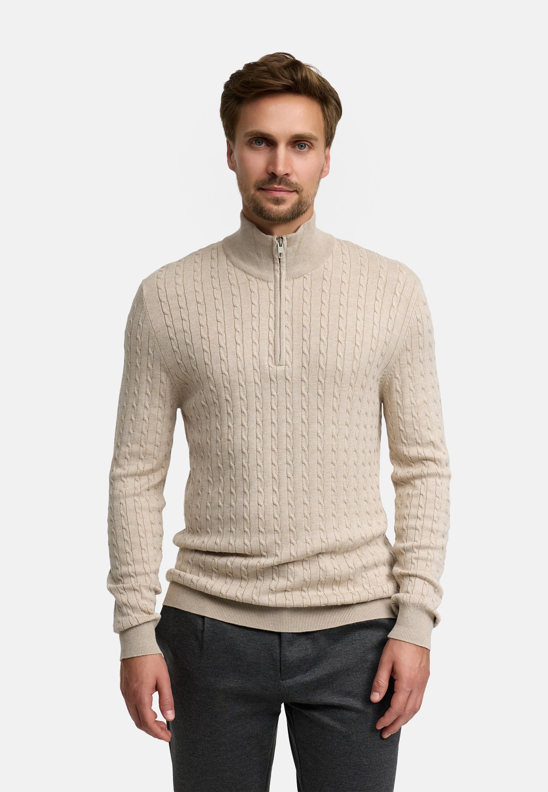 Strickpullover JFCamden half zip knit Produktbild