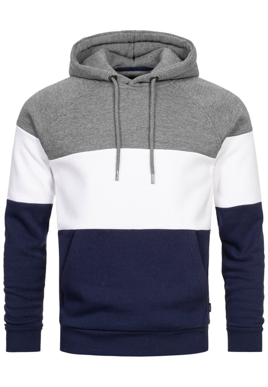 Indicode Herren Donta Sweatshirt mit Kapuze 3-farbig